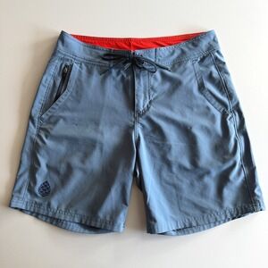 Stio EUC CFS Performance Stretch Cornflower Blue 7" Inseam Board Shorts 30 Waist